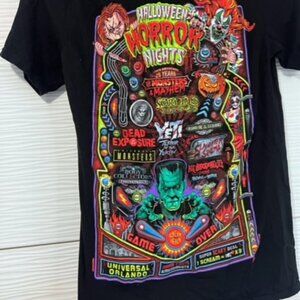Universal Studios Halloween Horror Nights Passholder Shirt XS 25th year RARE